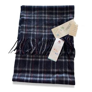 NWT Erdos Plaid Cashmere Scarf